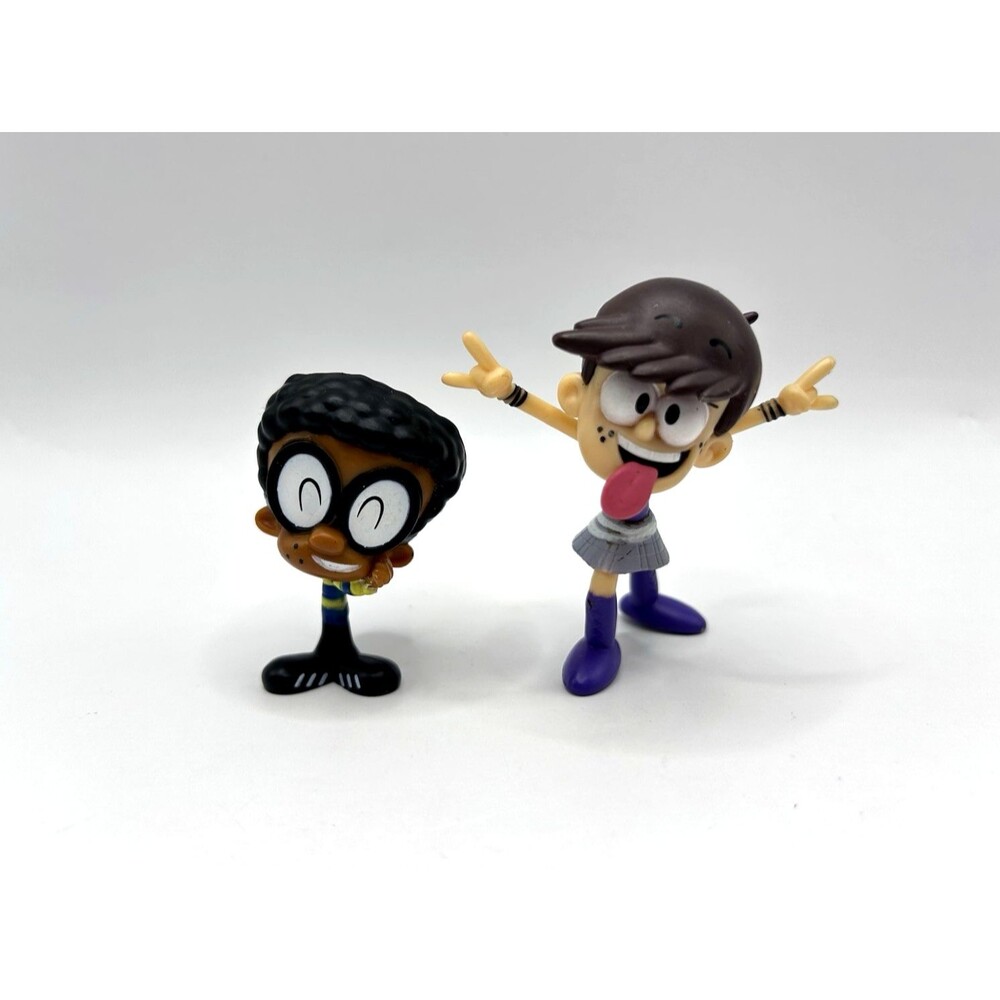 The Loud House PVC Figure Lot Of 2 Luna And Clyde McBride 2-3” Toy